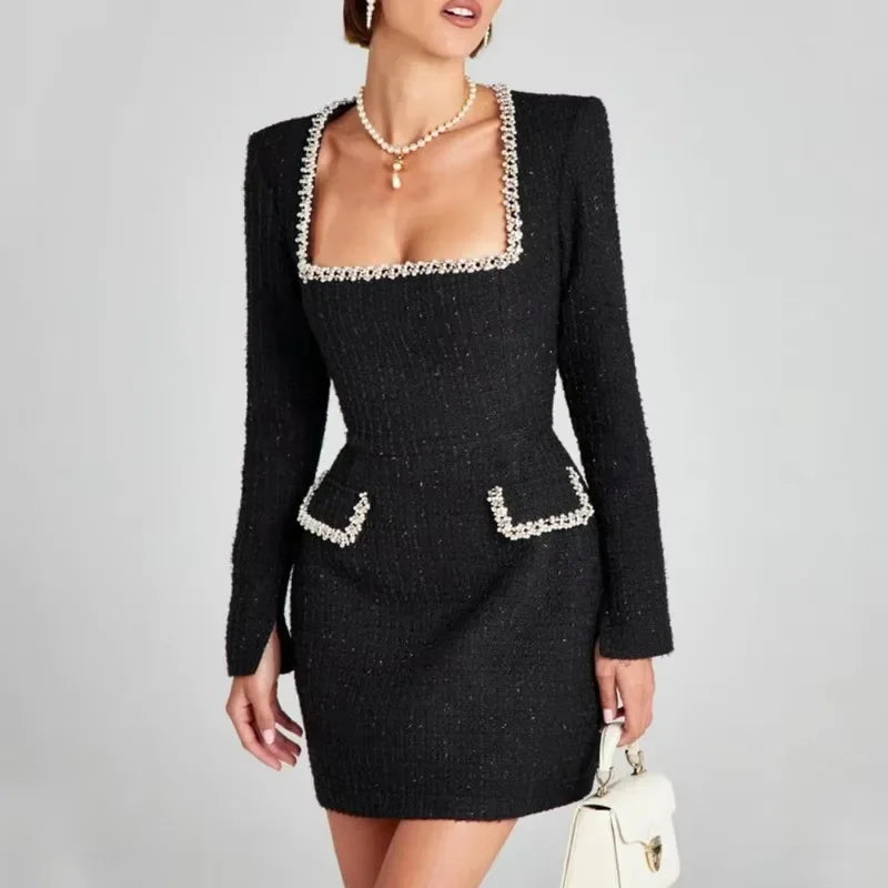 Women’s Mini Dress with Structured Construction