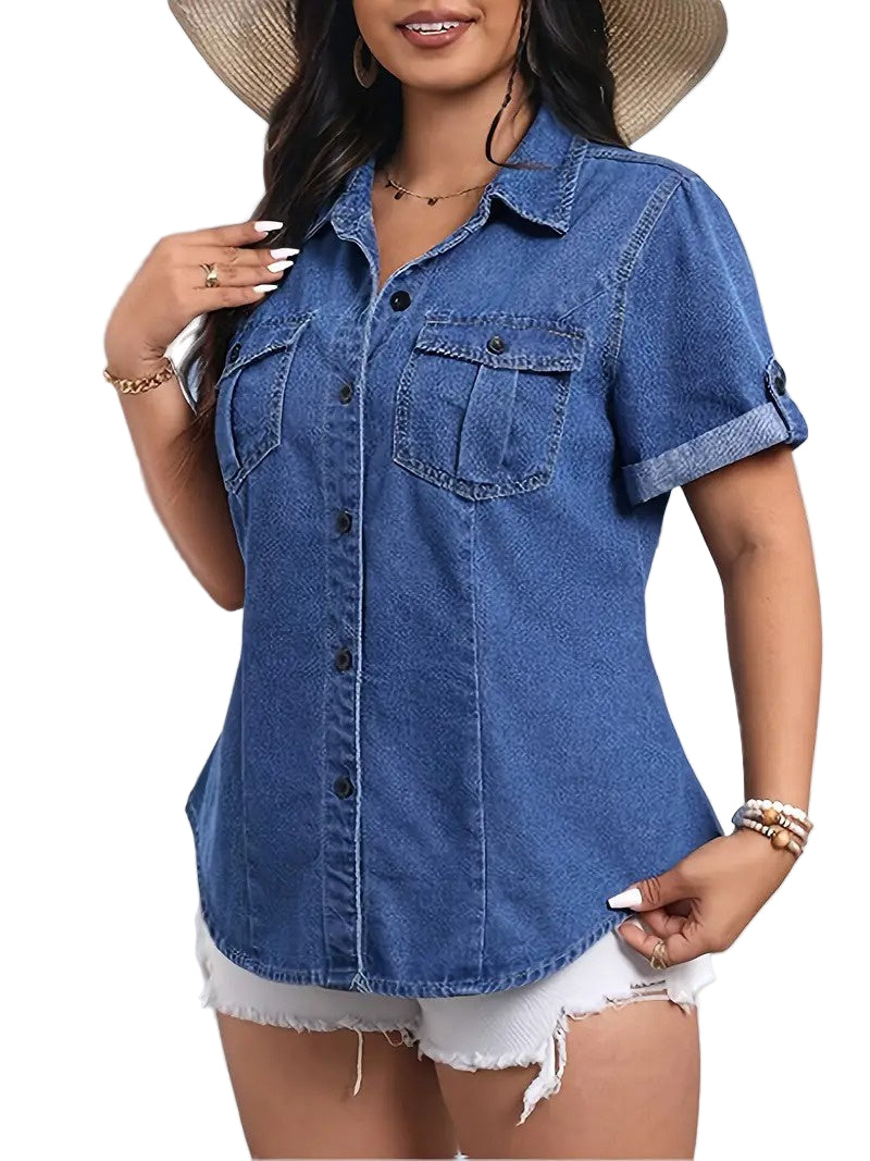 Women’s Short-Sleeve Button-Down Shirt