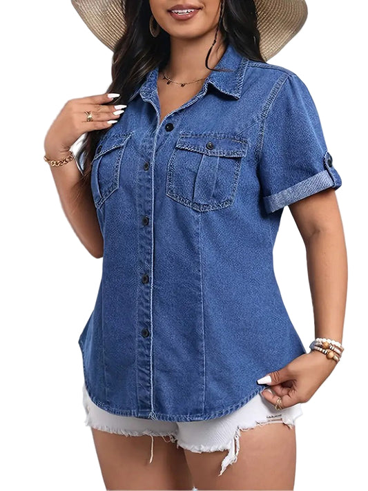 Women’s Short-Sleeve Button-Down Shirt