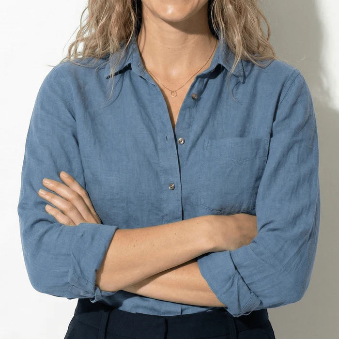 Women’s Long Sleeve Button-Down Blouse