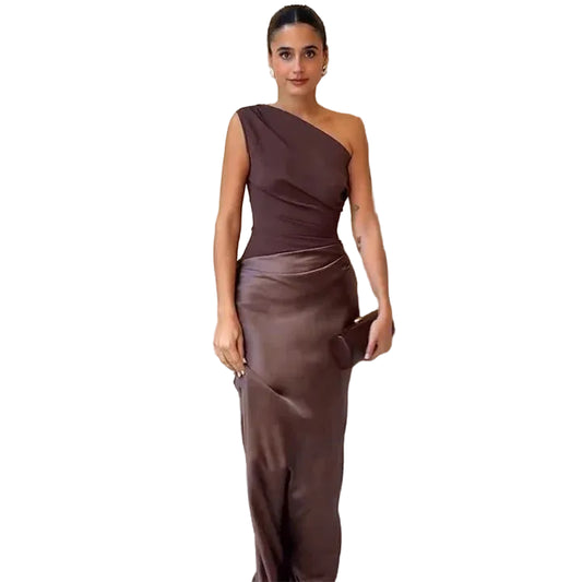 Women’s One Shoulder Floor Length Dress