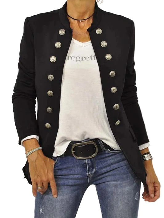 Women’s Stand Collar Blazer Jacket