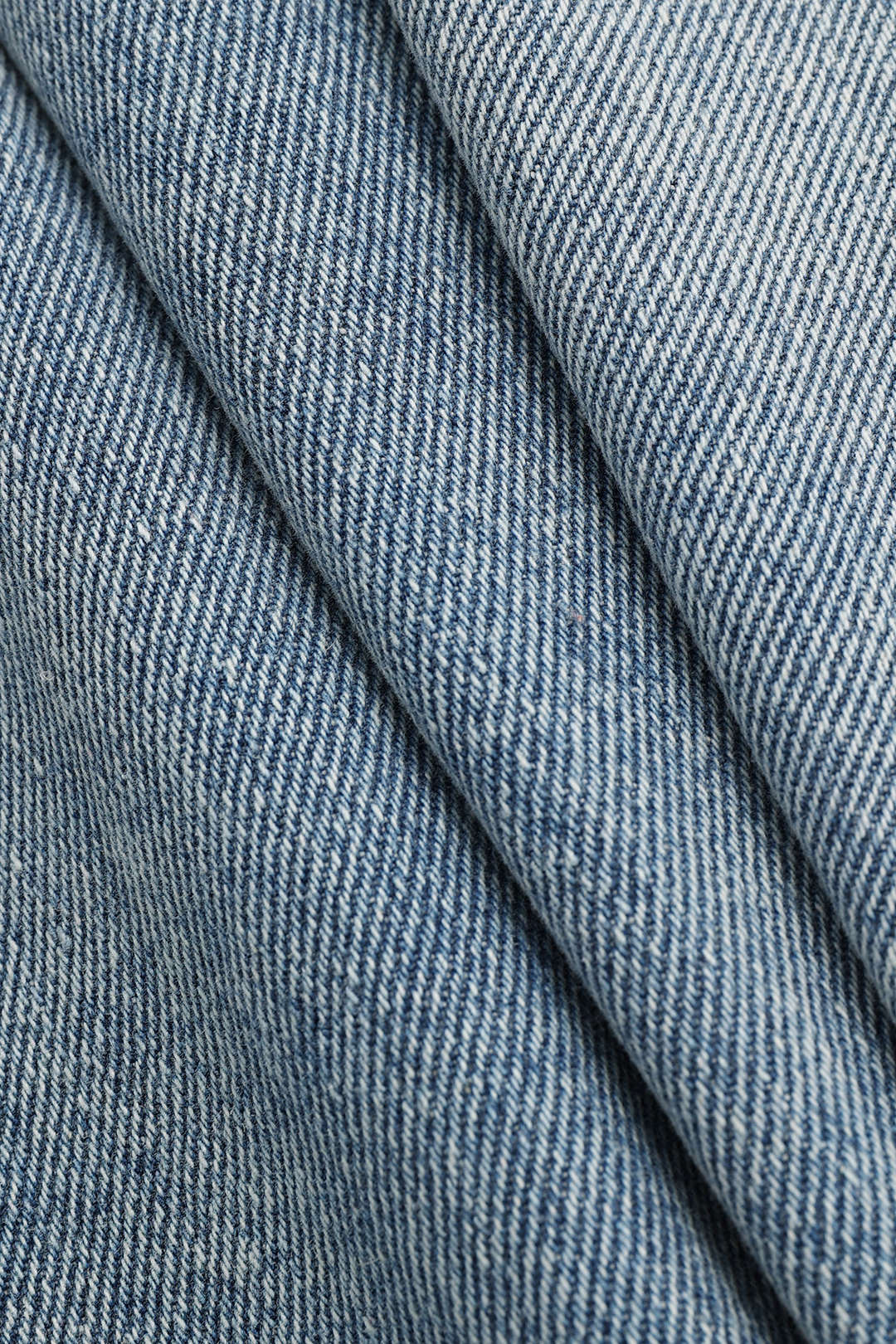 Women’s Denim Jeans with Offset Button Closure and Straight Fit