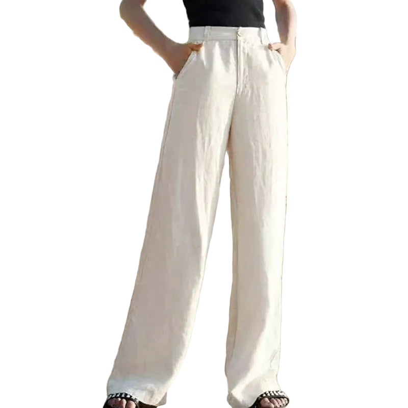 Women’s Loose Fit Wide Leg Pants with Full Length Design