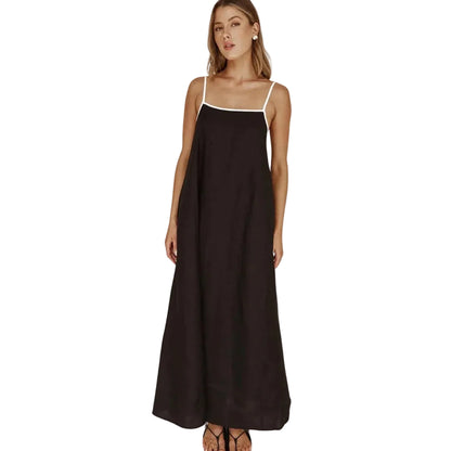 Women’s Spaghetti Strap Dress with Maxi Length