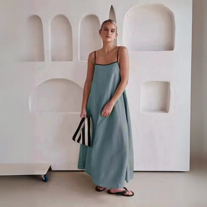 Women’s Spaghetti Strap Dress with Maxi Length