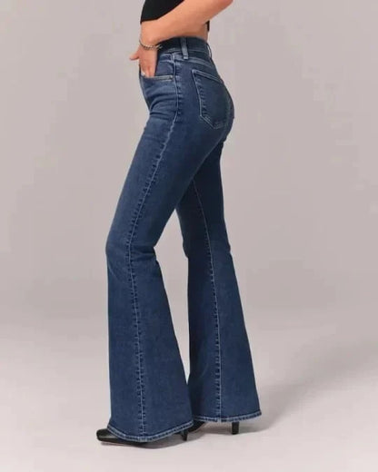 Women’s Straight Leg Denim Jeans with High Rise Fit