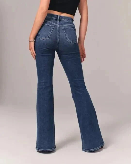 Women’s Straight Leg Denim Jeans with High Rise Fit